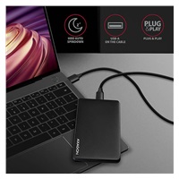 AXAGON EE25-SL, USB 3.2 Gen 1 - SATA 6G, 2.5" SLIDE box, bezšroubkový, černý