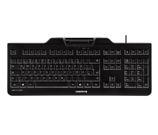 CHERRY klávesnice se čtečkou karet KC 1000 SC/ USB/ ISO 7816 podporované karty/ černá/ CZ layout