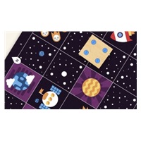 Dobrodružná mapa vesmír pro robota cubetto