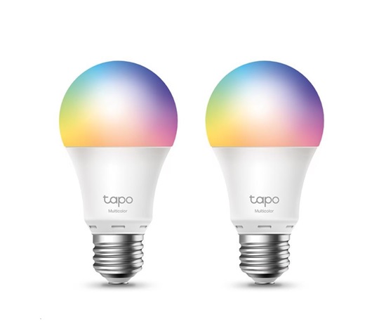 TP-Link Tapo L530E(2-pack) chytrá WiFi stmívatelná LED barevná žárovka