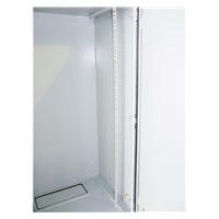 XtendLan 19" venkovní vodotěsný rozvaděč 22U 600x600 - krytí IP55, 3-bodový zámek