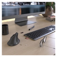Hama vertikální ergonomická bezdrátová myš EMW-500L, pro leváky, černá