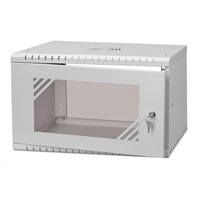 LEXI-Net 19" nástěnný rozvaděč Basic 6U 520x350 - rozložený