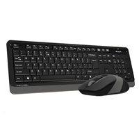 A4tech set klávesnice + myš, FG1010 FSTYLER, bezdrátová, šedá