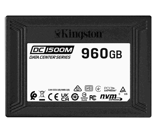 Kingston SSD 1TB (960GB) SSD Data Centre DC1500M (Mixed Use) Enterprise U.2 Enterprise NVMe SSD