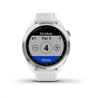 Garmin golfové hodinky Approach S42 Silver/White Silicone