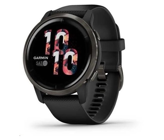 Garmin GPS sportovní hodinky Venu2 Slate/Black Band