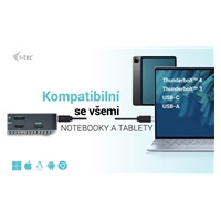 i-tec USB 3.0 / USB-C / Thunderbolt, 3x 4K Docking Station + Power Delivery 100W