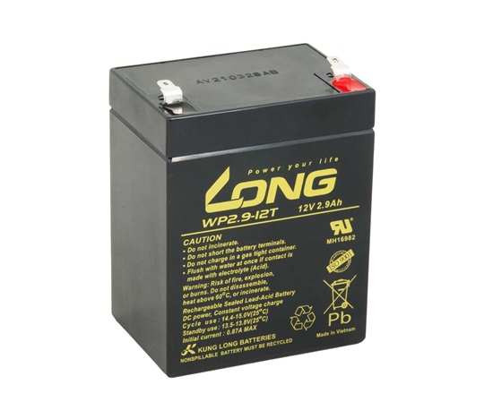 LONG baterie 12V 2,9Ah F1 (WP2.9-12T)