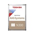 TOSHIBA HDD N300 NAS 8TB, SATA III, 7200 rpm, 256MB cache, 3,5", BULK