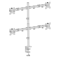 CONNECT IT QuadroArm Basic stolní držák na 4 monitory, černá