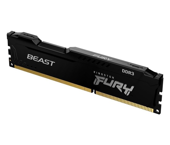 KINGSTON DIMM DDR3 8GB 1600MT/s CL10 FURY Beast Černá