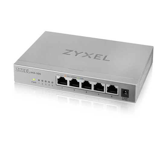 Zyxel MG-105 5-port 2,5Gigabit Ethernet Desktop Switch