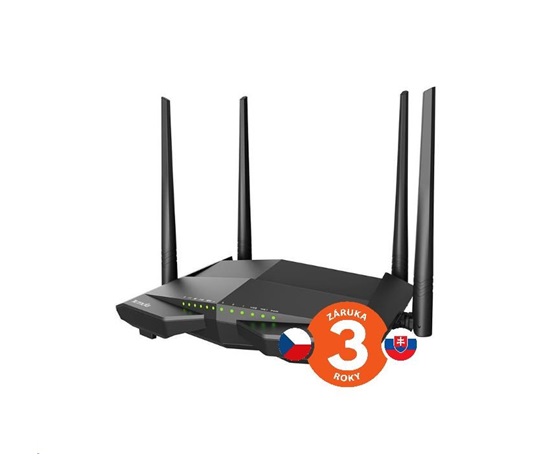 Tenda V12 - Wireless AC Dual Band VDSL2+/VDSL/ADSL Router 802.11ac/a/b/g/n,1200 Mb/s, Gigabit WAN/LAN, USB 2.0, VPN serv