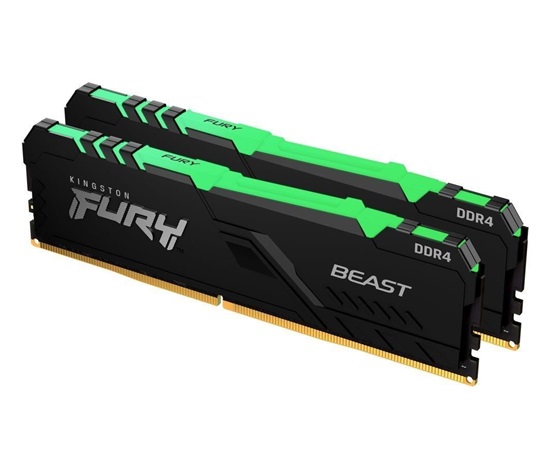 KINGSTON DIMM DDR4 64GB (Kit of 2) 3200MT/s CL16 FURY Beast RGB