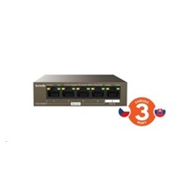 Tenda TEG1105PD - 5-port PoE PD Gigabit Ethernet Switch, 1x PoE IN, 4x PoE OUT, Kov, Fanless
