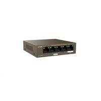 Tenda TEG1105PD - 5-port PoE PD Gigabit Ethernet Switch, 1x PoE IN, 4x PoE OUT, Kov, Fanless
