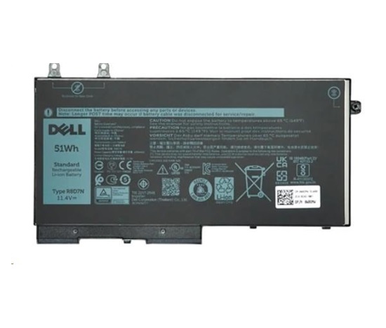 Dell 3-cell 51 Wh Lithium Ion Replacement Battery for Select Laptops (Latitude 5400, 5500, Precision 3500,)