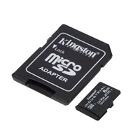 Kingston MicroSDHC karta 8GB Industrial C10 A1 pSLC Card + SD Adapter