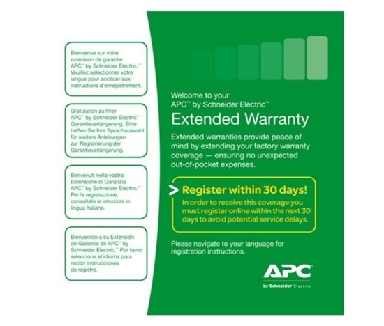 APC Easy (1) Year Extended Warranty for (New product purchases) Easy UPS SRV 1 kVA
