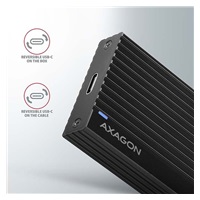 AXAGON EEM2-GTR, USB-C 3.2 Gen 2 - M.2 NVMe SSD kovový THIN RIB box