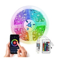 Solight Wifi Smart LED světelný pás, RGB, 5m, sada s adaptérem a dálkovým ovladačem