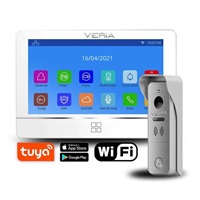 Veria SET Videotelefon 8277B-W bílý + vstupní stanice 831 ze série 2-WIRE