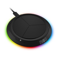 CONNECT IT bezdrátová nabíječka NEO QiRGB, herní, 10 W, černá