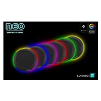 CONNECT IT bezdrátová nabíječka NEO QiRGB, herní, 10 W, černá