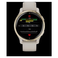 Garmin GPS sportovní hodinky Venu® 2S Rose Gold/White Leather Band