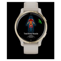 Garmin GPS sportovní hodinky Venu® 2S Rose Gold/White Leather Band