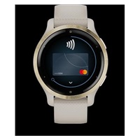 Garmin GPS sportovní hodinky Venu® 2S Rose Gold/White Leather Band