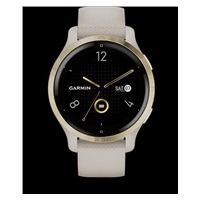 Garmin GPS sportovní hodinky Venu® 2S Rose Gold/White Leather Band