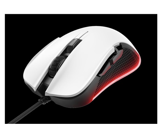 TRUST myš GXT 922 YBAR Gaming Mouse, optická, USB, bílá