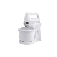 Orava SL-400 C ruční šlehač s nádobou, 400 W, 85 dB, 5 rychlostí, 2.5 l objem mísy, pulzní spínač, bílá