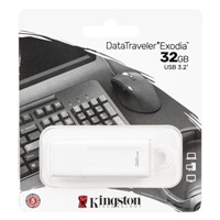 Kingston Flash Disk 32GB USB3.2 Gen 1 DataTraveler Exodia (White)