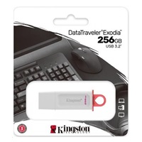 Kingston Flash Disk 256GB USB3.2 Gen1 DataTraveler Exodia (White + Pink)