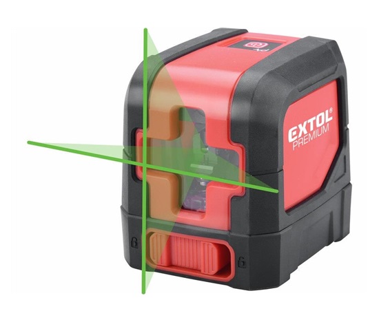 Extol Premium (8823306) laser zelený liniový, křížový samonivelační