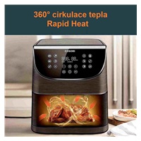 Cosori CP158-AF PREMIUM –  5.5L  horkovzdušná fritéza + 5x špíz a gril. rošt, black