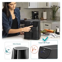 Cosori CP158-AF PREMIUM –  5.5L  horkovzdušná fritéza + 5x špíz a gril. rošt, black