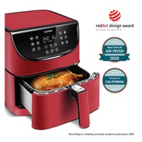 Cosori CP158-AF PREMIUM –  5.5L  horkovzdušná fritéza + 5x špíz a gril. rošt, red