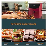 Cosori CP158-AF PREMIUM –  5.5L  horkovzdušná fritéza + 5x špíz a gril. rošt, red