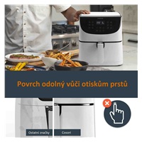 Cosori CP158-AF PREMIUM –  5.5L  horkovzdušná fritéza + 5x špíz a gril. rošt, white