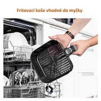 Cosori CP158-AF PREMIUM –  5.5L  horkovzdušná fritéza + 5x špíz a gril. rošt, white