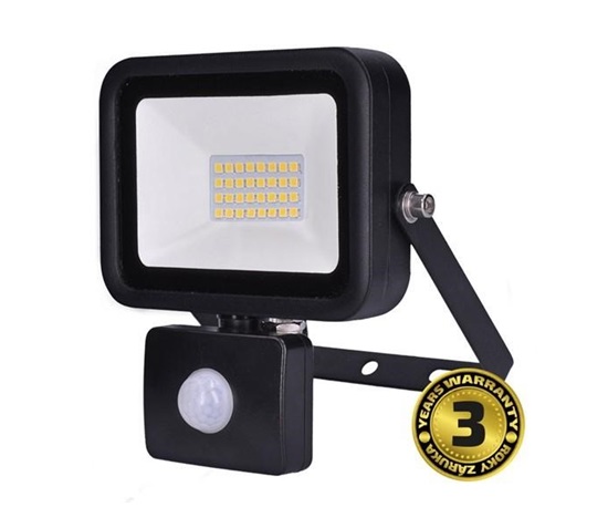 Solight LED reflektor PRO se senzorem, 30W, 2550lm, 5000K, IP44