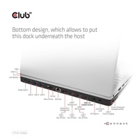 Club3D Dokovací stanice USB-C 12v1, 1xDP, 2xHDMI, 1xUSB-C, 5xUSB, 1xRJ45, 1x3.5mm, čtečka SD karet, černá