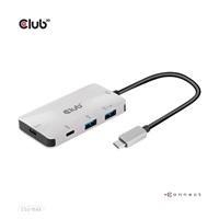 Club3D hub USB-C Gen2 PD na 2x USB-C 10G porty a 2x USB-A 10G porty