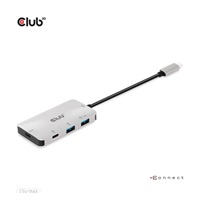 Club3D hub USB-C Gen2 PD na 2x USB-C 10G porty a 2x USB-A 10G porty