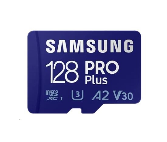 Samsung micro SDHC karta 128GB PRO Plus + SD adaptér