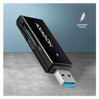 AXAGON CRE-S2N, USB-A 3.2 Gen 1 - SUPERSPEED čtečka karet, 2-slot & lun SD/microSD, podpora UHS-I